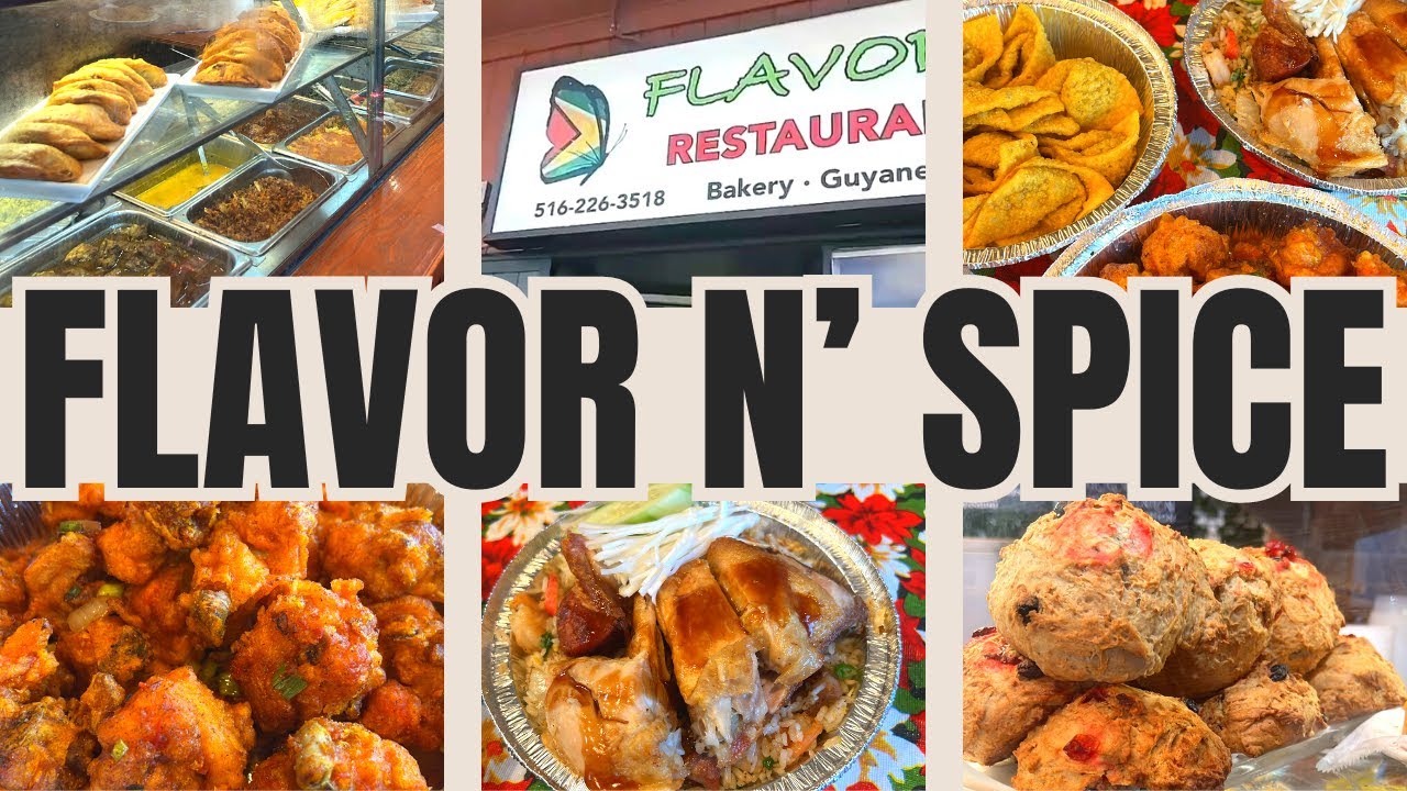 Ресторан Flavor N' Spice на Лонг-Айленде! #guyanese #rotishop #newyork