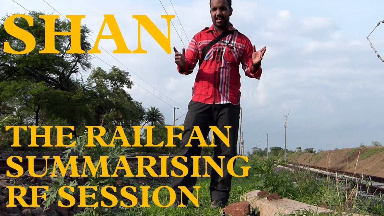 Indian Railways fan Shan H Fernandes summarising his spottings at the end of rail fanning session