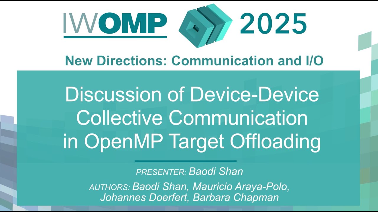 IWOMP 2025 — Device-Device Collective Communication in OpenMP Target Offloading