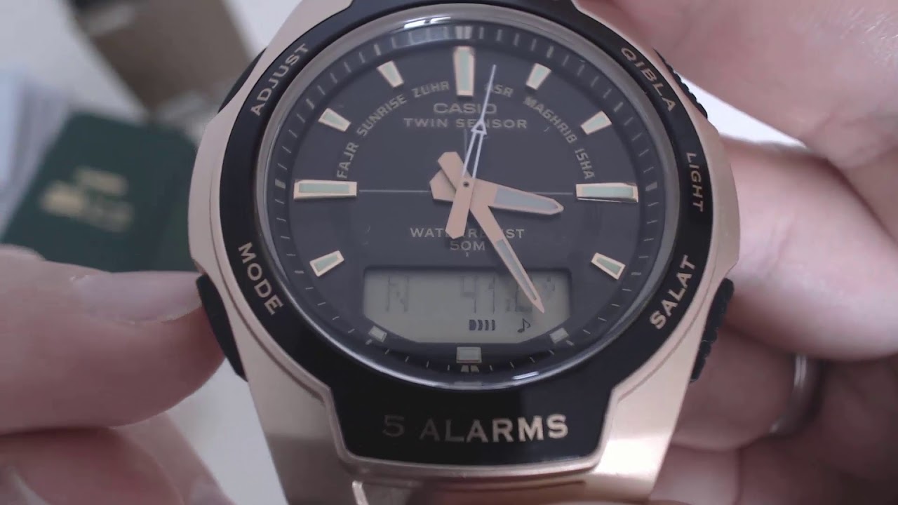 Kıble g&ouml;steren saat: Casio CPW-500-H - KARPA Video Kılavuz ve Saat İncelemeleri #17