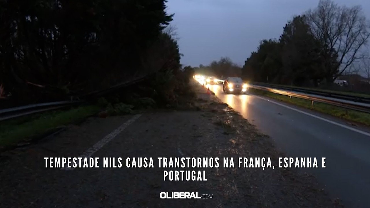 Tempestade Nils causa transtornos na França, Espanha e Portugal
