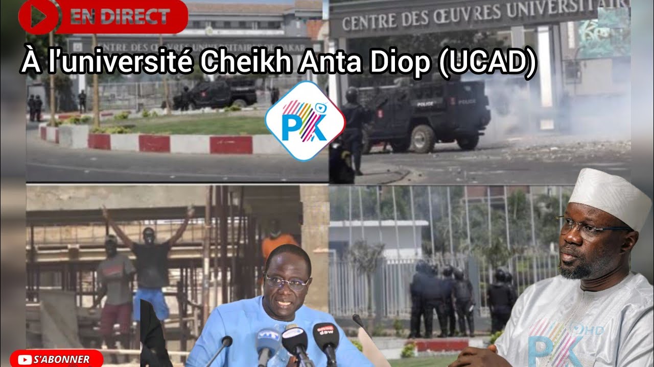 🛑Urgent _ les étudiants de l'UCAD prennent la parole en direct...