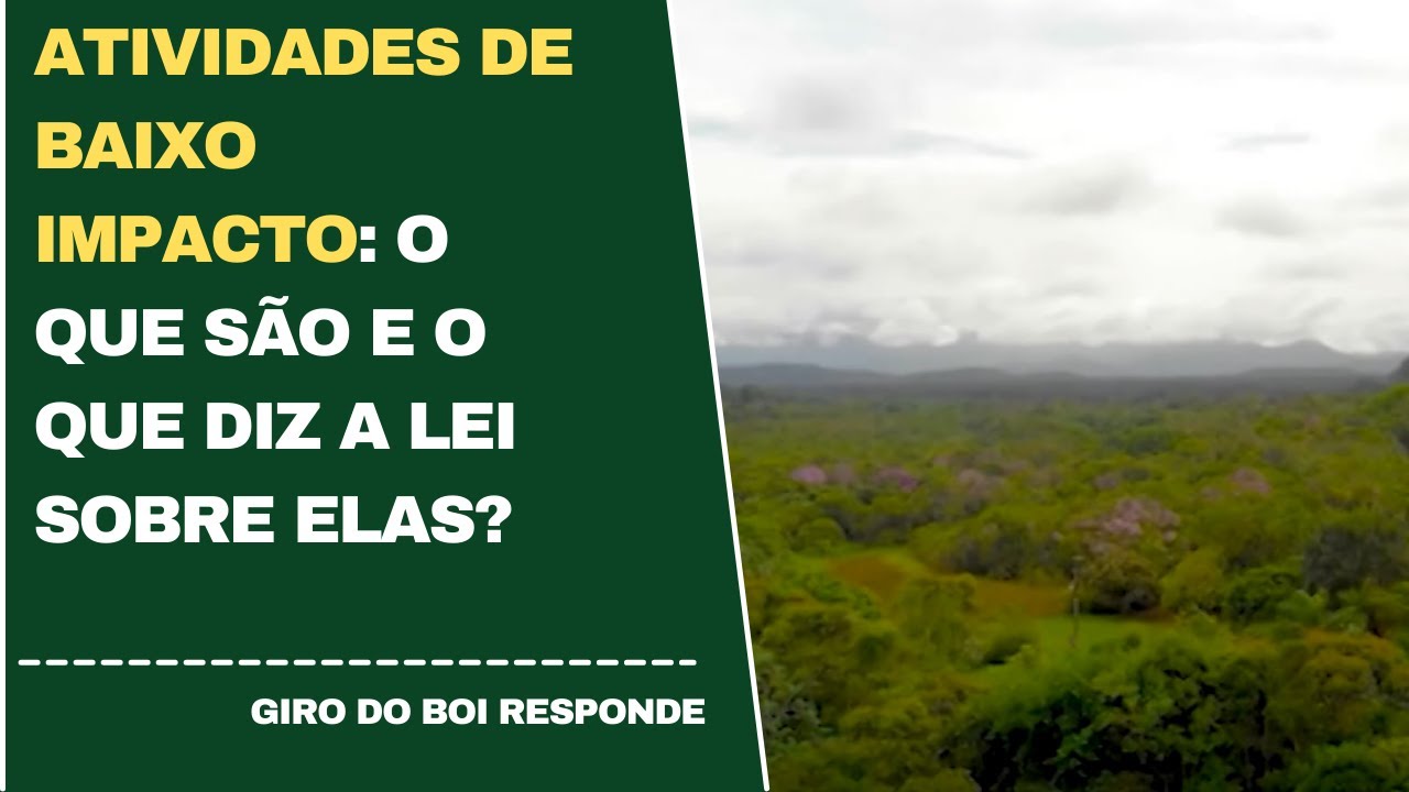 ATIVIDADES DE BAIXO IMPACTO: O QUE SÃO E O QUE DIZ A LEI SOBRE ELA?