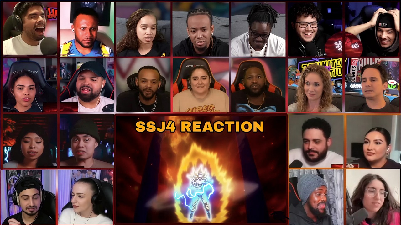 Goku SSJ4 Reaction Mashup 🔥 | Dragon Ball Daima Transformation Hype