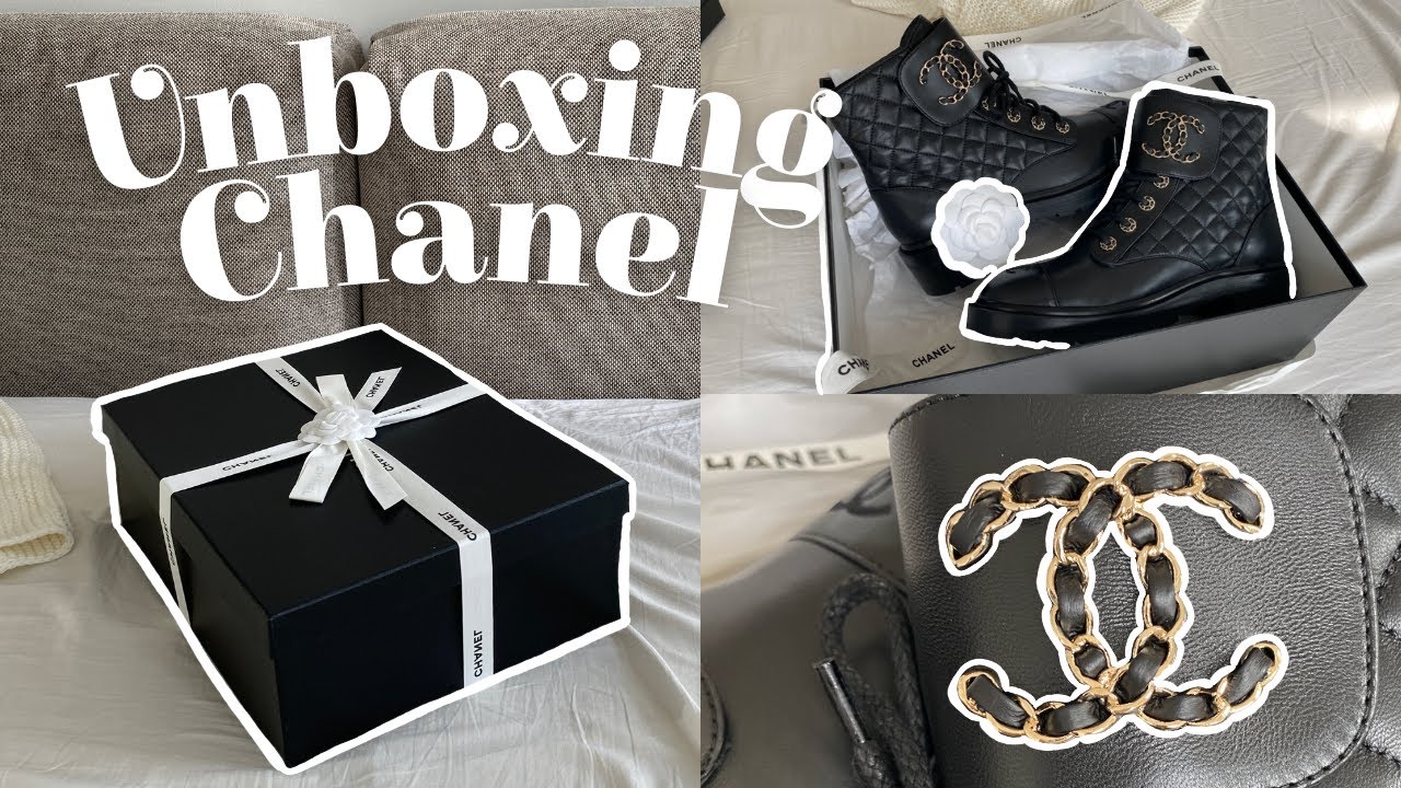 Unboxing & Try On Chanel Lace Up Boots