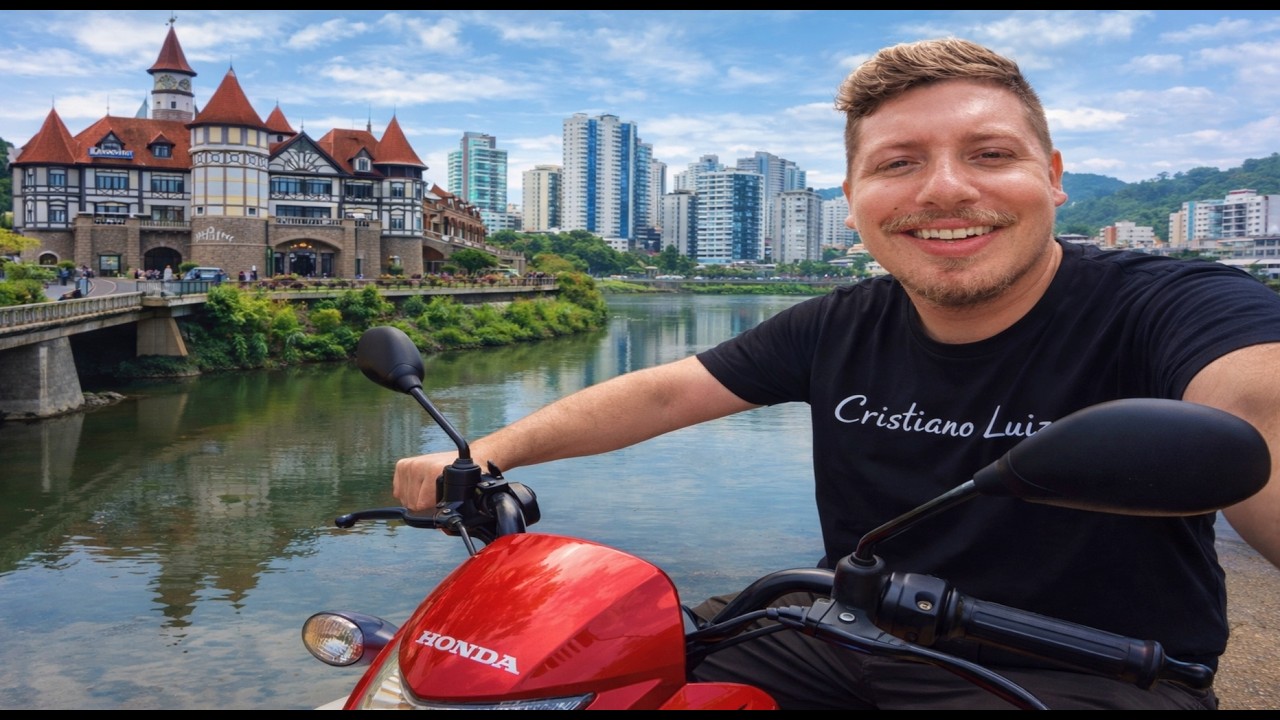 POP 110 na Terra da Oktoberfest 🍺🏍️ Conheci Blumenau de moto!