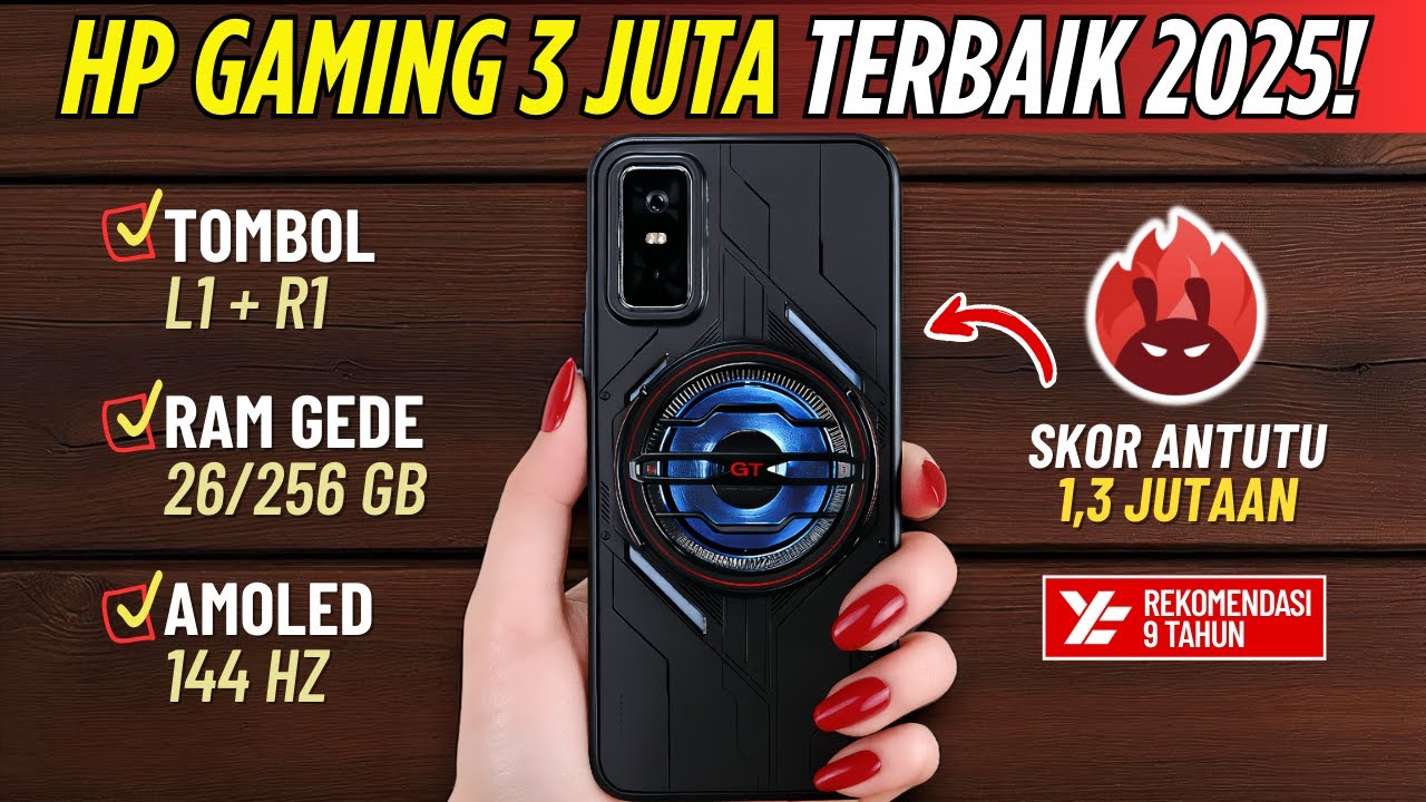 Auto Win Streak‼️ 5 HP GAMING TERBAIK 3 JUTAAN [3,5 - 3,9 JUTA] Desember 2025