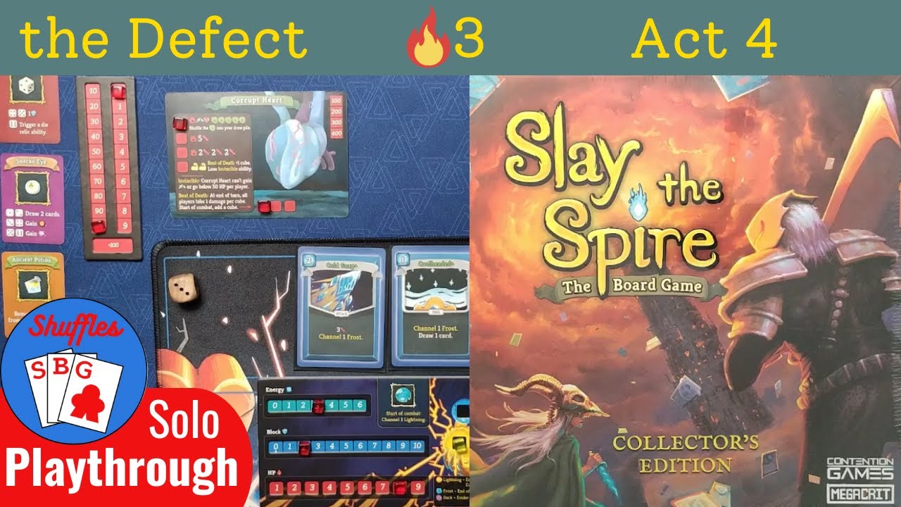 Slay the Spire the Board Game | Defect Solo Playthrough | Act 4