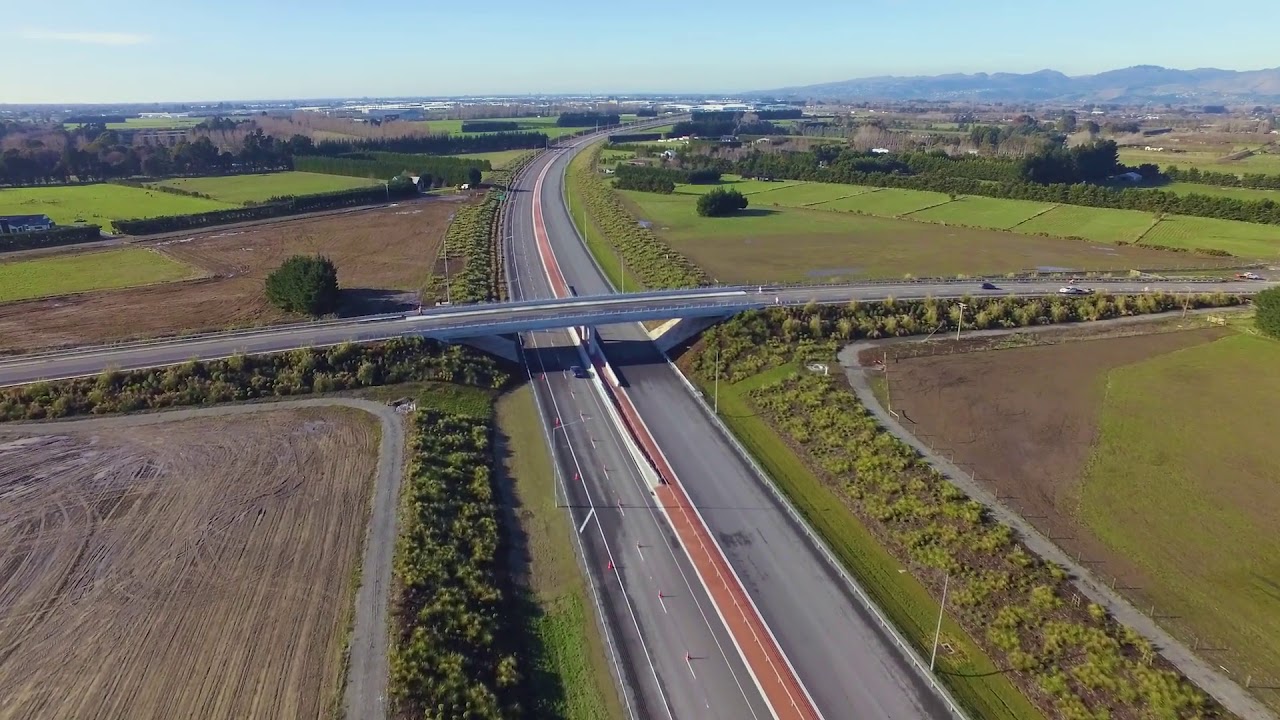 Christchurch Southern Motorway – Stage 2, citybound lane open – June 2020