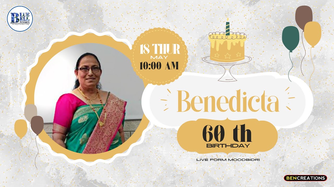 60th Birthday of Benedicta Fernandes | LIVE from Moodbidri