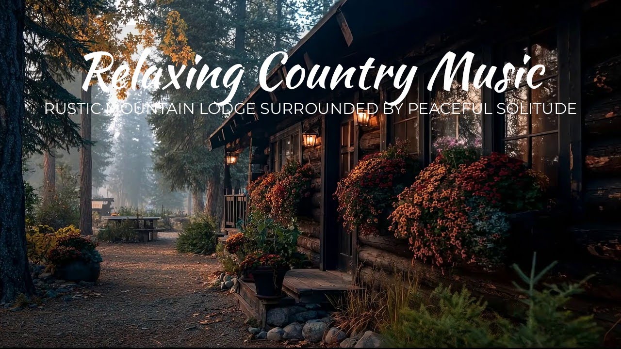 Relaxing Country Music | Rustic Mountain Lodge Surrounded by Peaceful Solitude