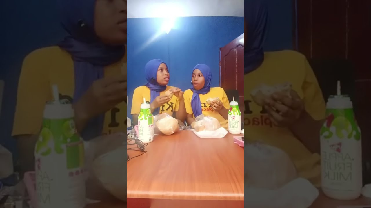Eating Nigerian Sardine Bread and Viju Milk | Live Chat With Us