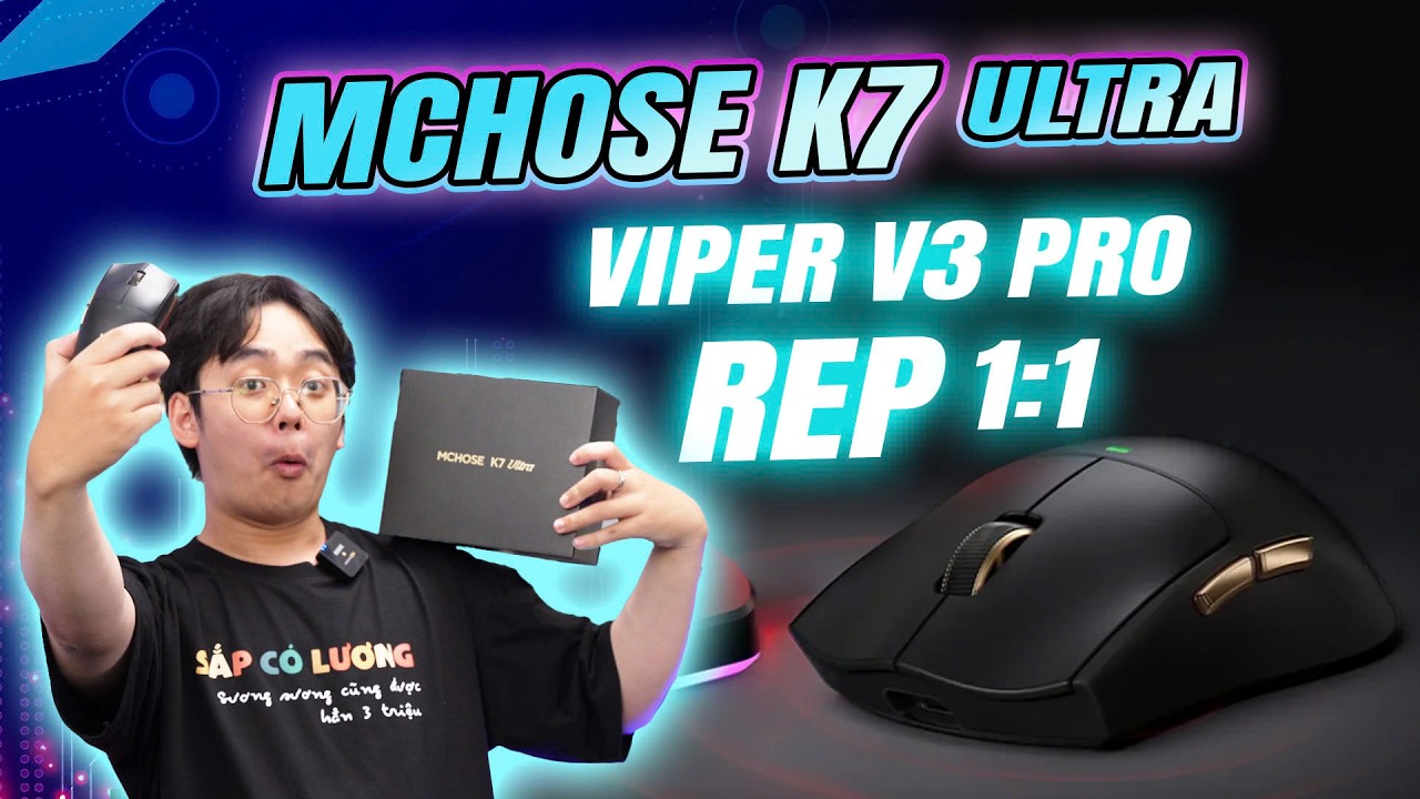Mchose Đã Làm Ra Mẫu Chuột TỐT Hơn ATK, Giống Với Viper V3 Pro NHẤT!? - Review Mchose K7 Ultra