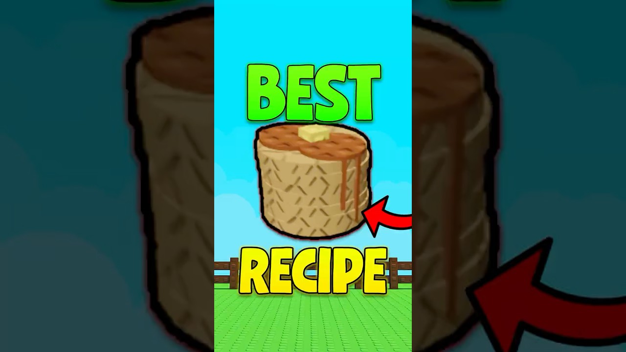 BEST RECIPE FOR PANCAKE STACKS #growagarden #roblox #shorts #gamtng