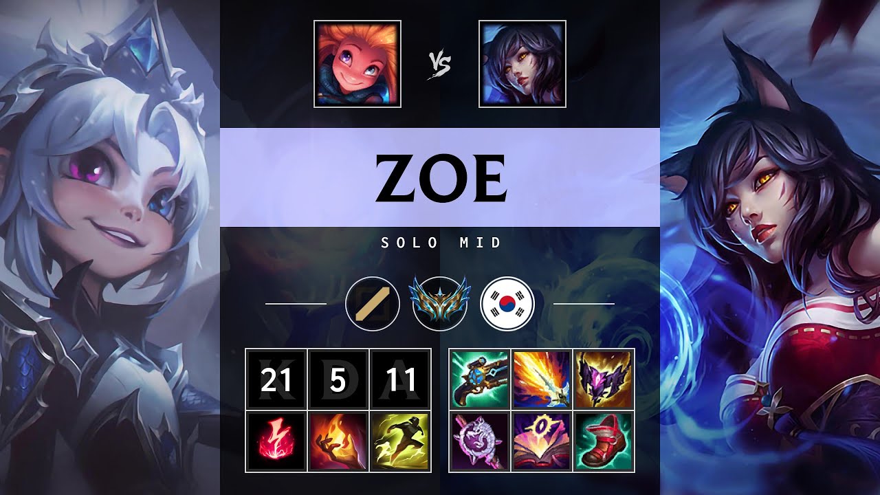 Zoe Mid vs Ahri - KR Challenger Patch 25.13