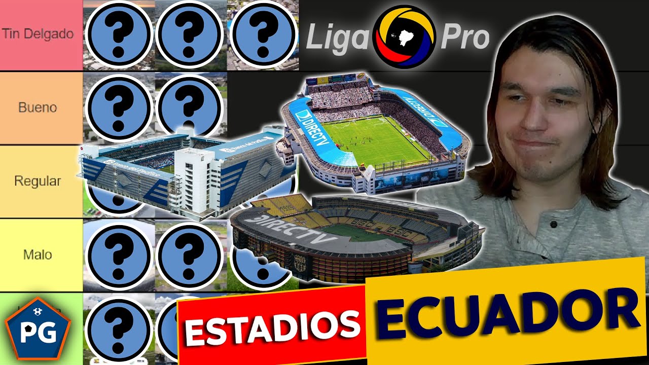 TIERMAKER PEORES y MEJORES ESTADIOS de la LIGA PRO de ECUADOR 2022