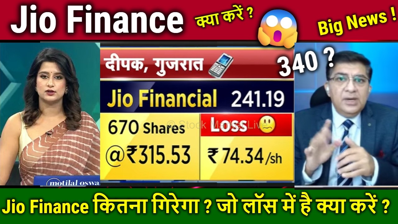Jio Finance Share Future Analysis/कितना गिरेगा,Hold or Sell?Jio financial services Share news/target