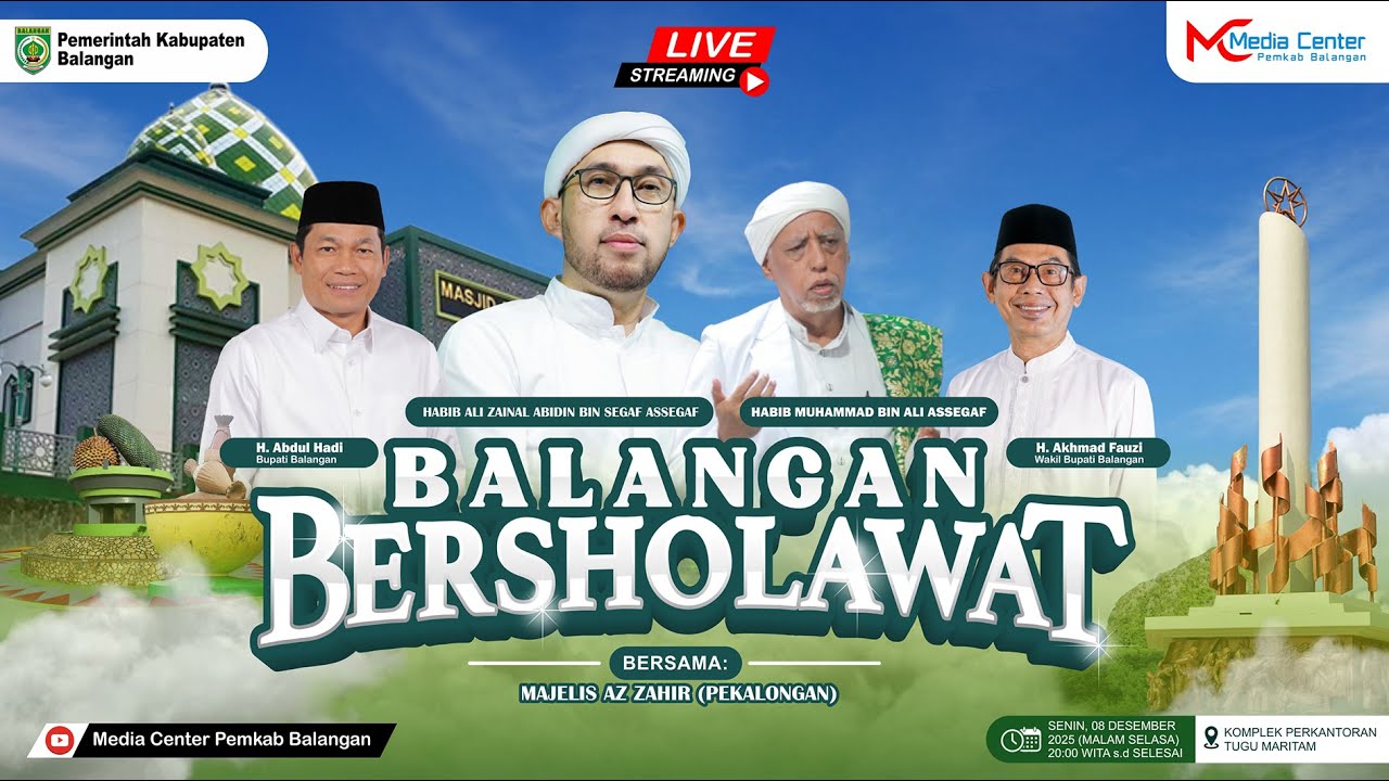 BALANGAN BERSHOLAWAT BERSAMA HABIB ALI ZAINAL ABIDIN BIN SEGAF ASSEGAF