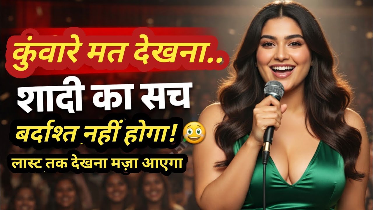 कुंवारे मत देखना 😜 शादी का सच बर्दाश्त नहीं होगा! 😂 😂 Stand up Comedy #comedycouple #desicomedy 