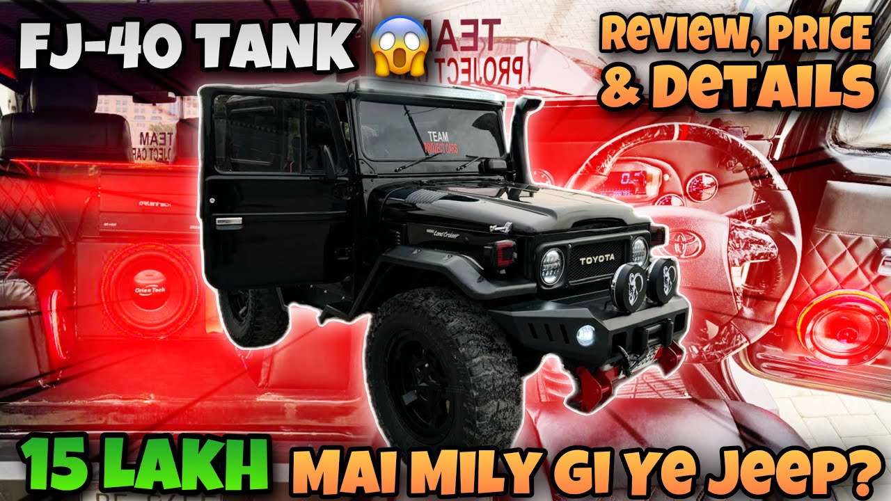 Toyota Land Cruiser Fj-40 Tank 🔥 Lifted With Limousine Interior 😱 Review | Price & Details