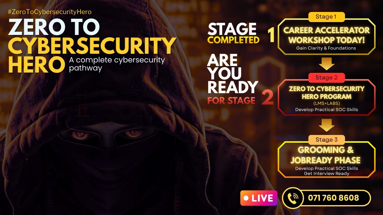 Zero to Cybersecurity Hero 🚀 | Start Your SOC Career from Scratch (March 2026 Program)