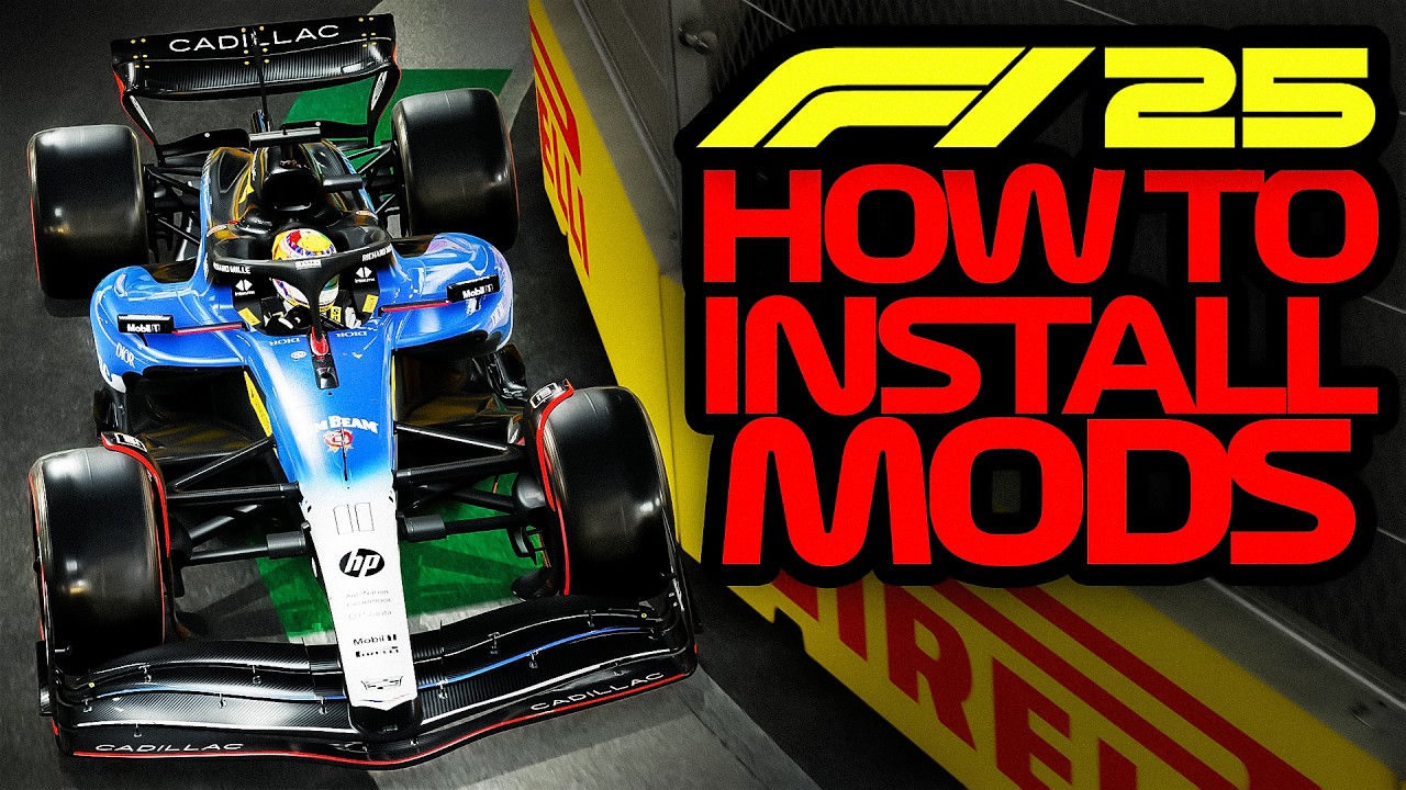 Как установить и использовать моды в F1 25 (работает с DLC 2026 года!!)
