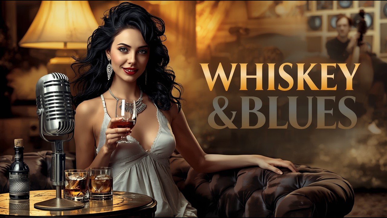Classic Whiskey Blues 🎸 Deep Soothing Slow Blues Guitar for a Timeless Nostalgic Midnight