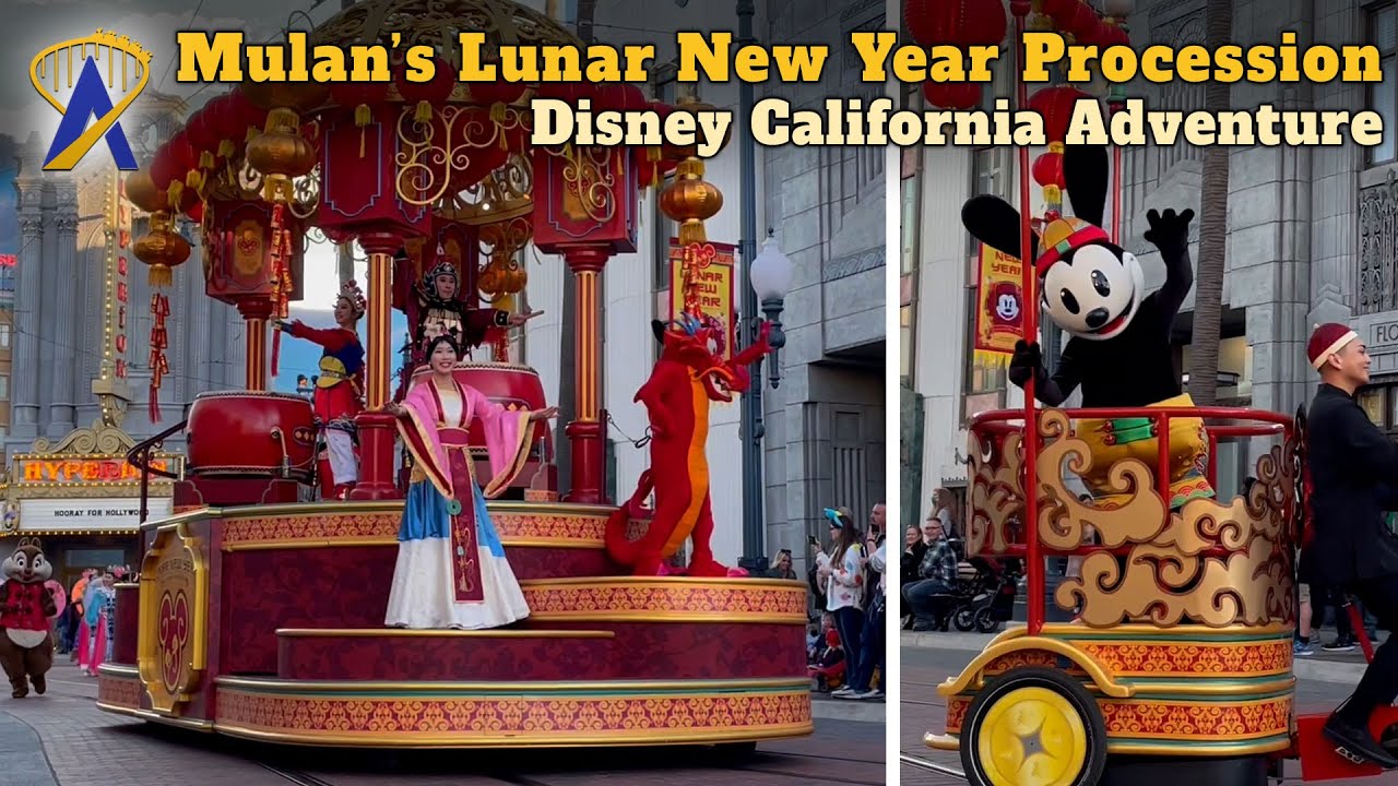 Mulan's Lunar New Year Procession during Year of the Rabbit at Disney California Adventure