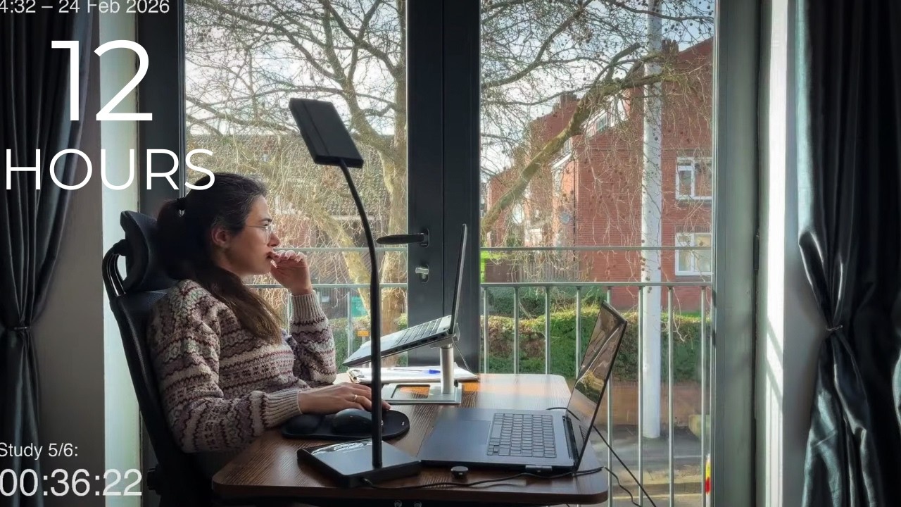 12-Hour LIVE Study With Me 🎓 | Cozy UK Ambience | Custom Pomodoro Timer | Deep Work Mode