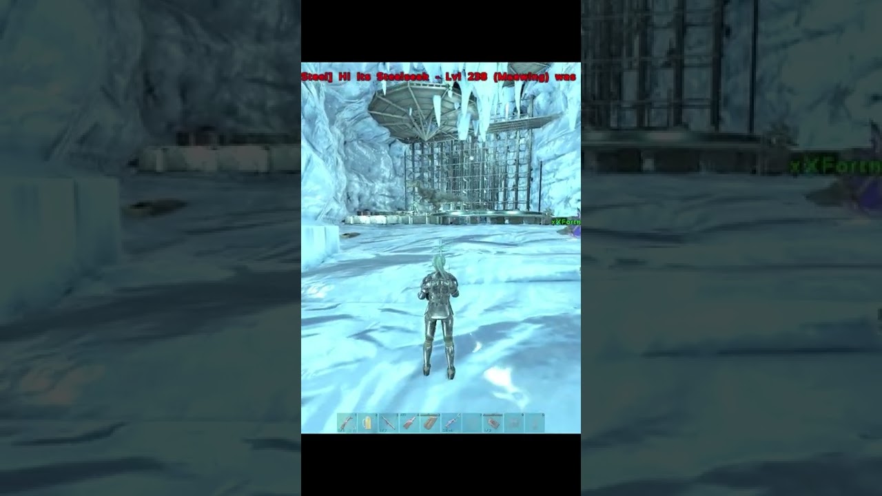 Raiding North Ice Cave's Drop Down! - Ark 