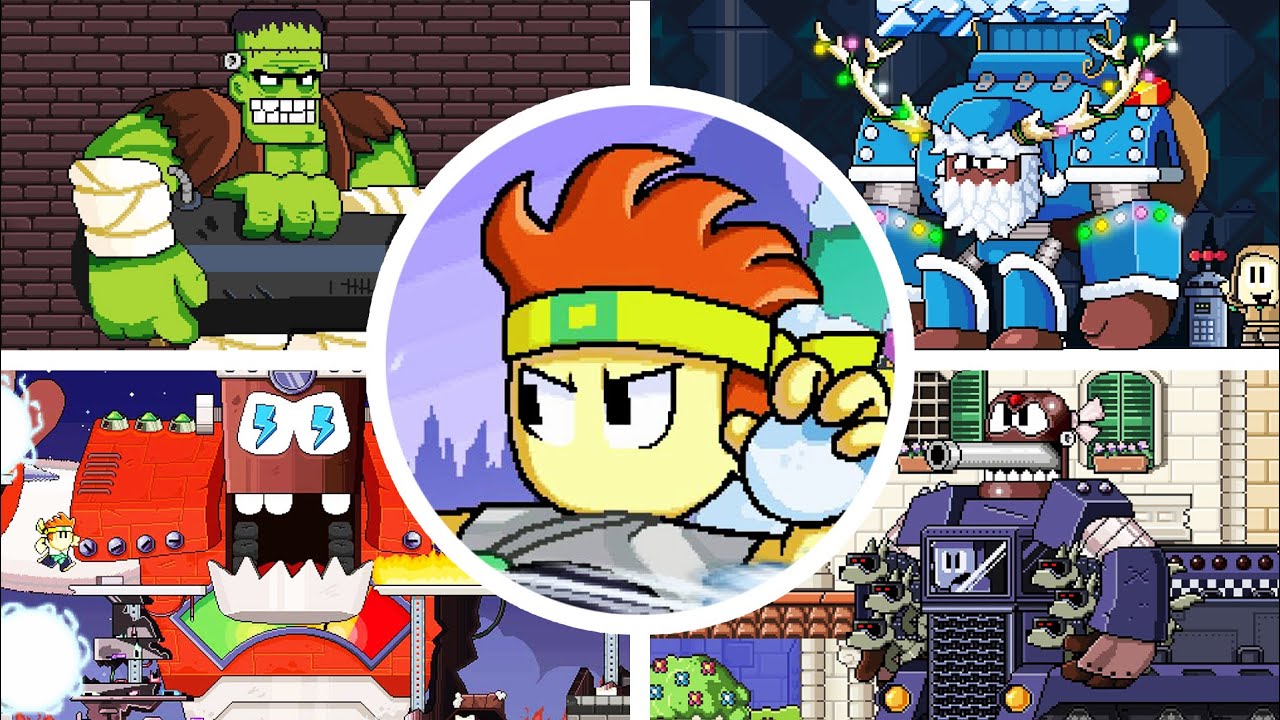 Dan the Man + All DLC's - All Bosses + Ending