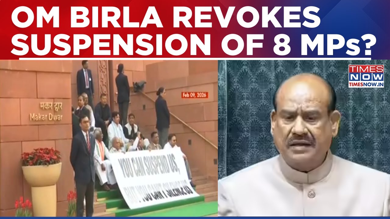 Speaker Om Birla Revokes Suspension Of Opposition MPs: Says 'No Placard Allowed In Parliament'