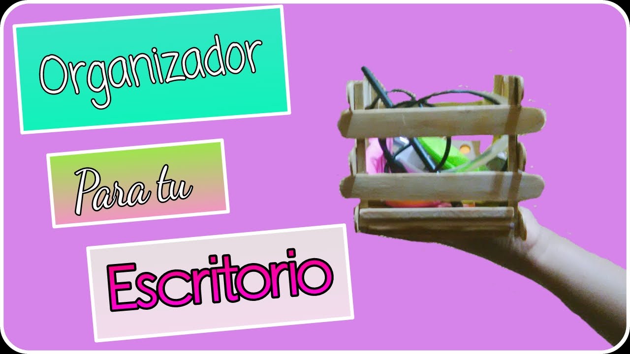 DIY: Organizador para tu escritorio Tumblr