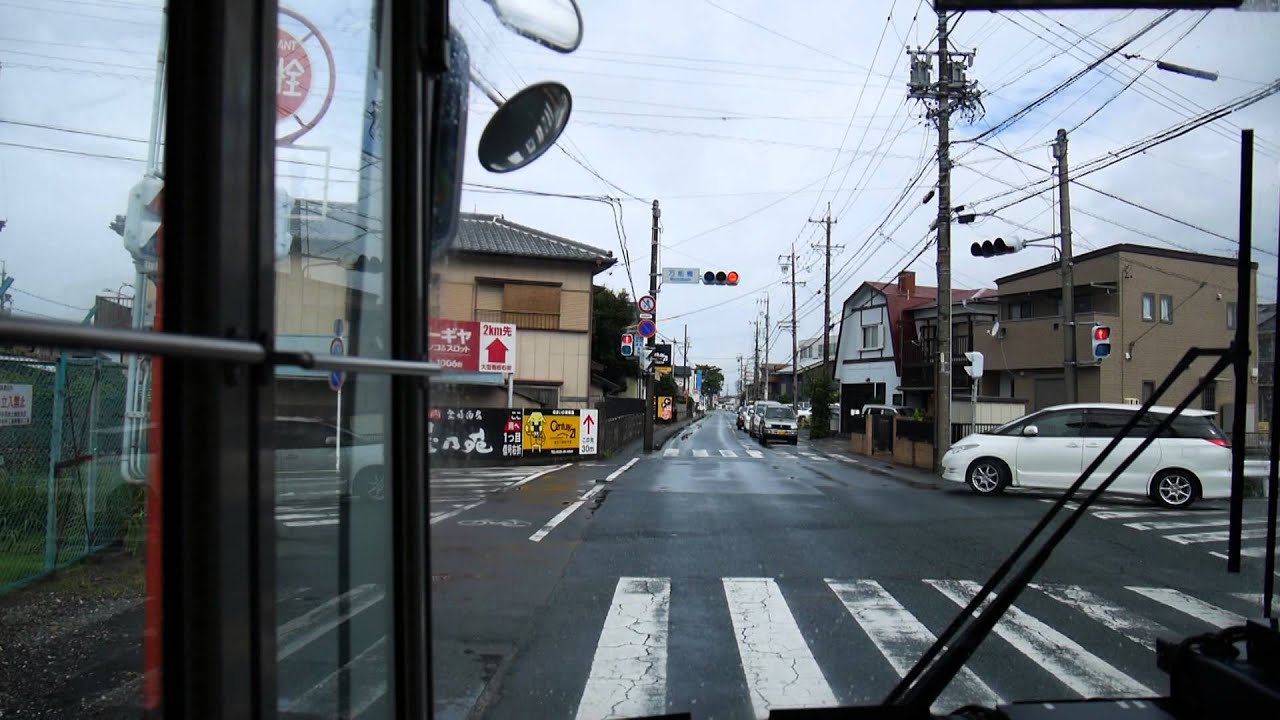【前面展望】袋井車庫～中ノ町～浜松駅前【遠鉄バス袋井線_日本縦断中！】