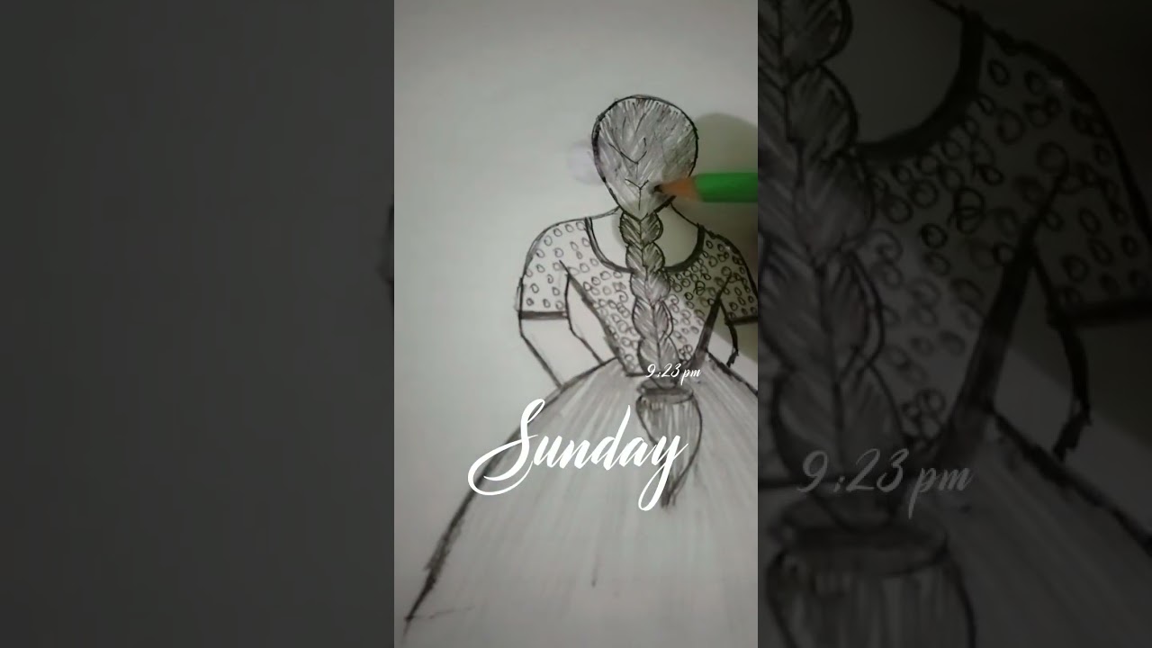How to draw girl | Easy girl Drawing # drawing # shorts 😊# ytshorts 🙂