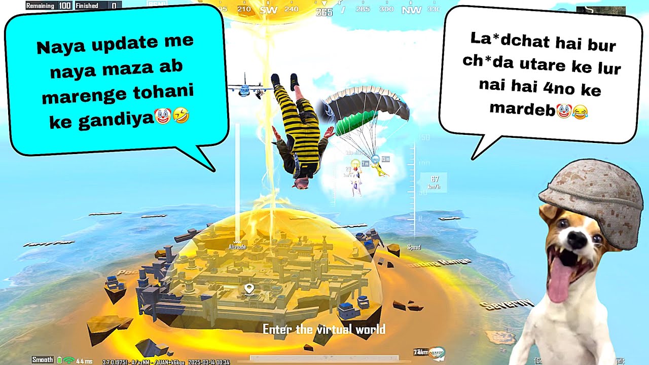 BEST LANDING TROLLING IN NEW 3.7UPDATE🤣⌛️||TROLLING  RANDOM TEAMMATES🤡|| BGMI FUNNY & WTF MOMENT😈