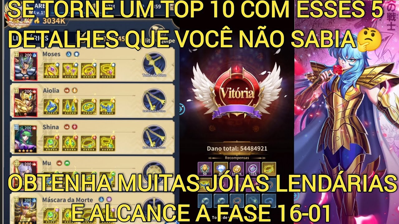 ALCANCE 50M DE DANO NO BOSS, OS 13 MELHORES CAVALEIROS E 5 CÓDIGOS | SAINT SEIYA LENDAS DA JUSTIÇA