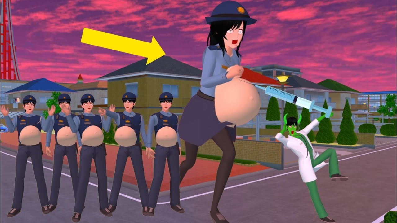5 Titan Taiga Rina Police pregnant injection by a doctor zombie scary 😱#sakuraschoolsimullator 