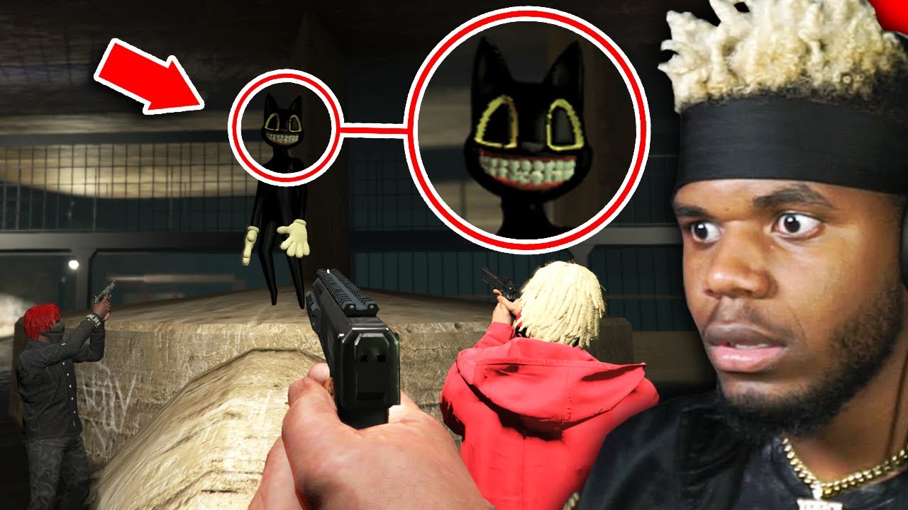 if you see CARTOON CAT in the Sewers in GTA 5, RUN AWAY FAST! (Online)