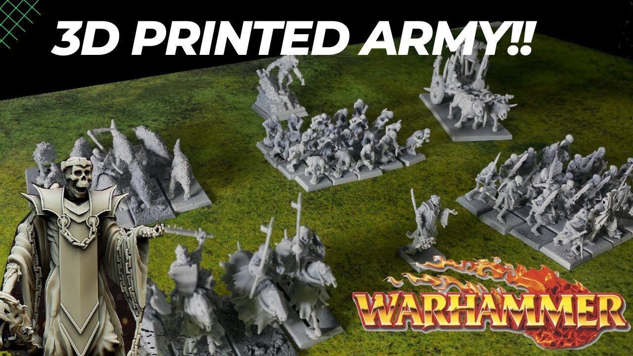 3D printed an ENTIRE ARMY! in 48 hours for Warhammer the Old World!!!