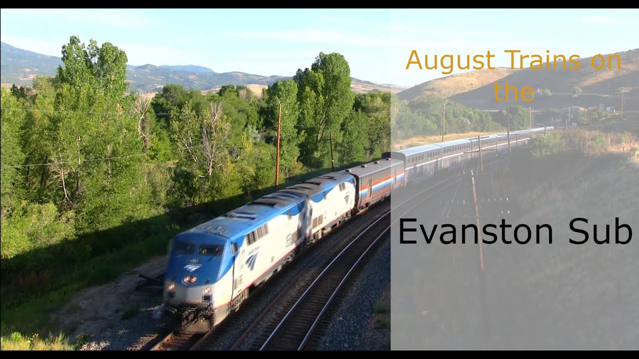 August Trains on the Evanston Subdivision, ft. UP 1996, a rerouted Amtrak, and an SSRX Leaser!
