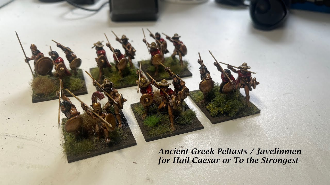 How I paint: Ancient Greek Javelins / Peltasts for Hail Caesar or To the Strongest