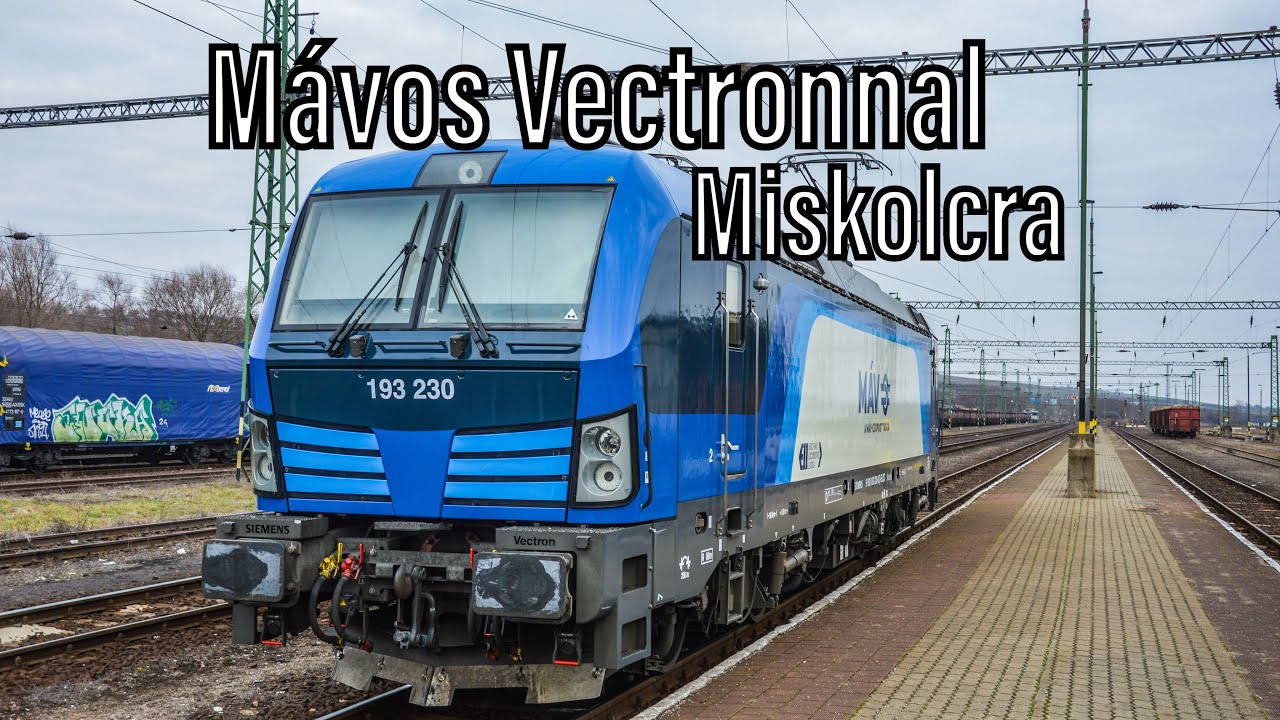 Vectron 3 kocsira? A Máv új mozdonyával egy Hidasnémeti-Miskolc út. Személyvonat Vectronnal!