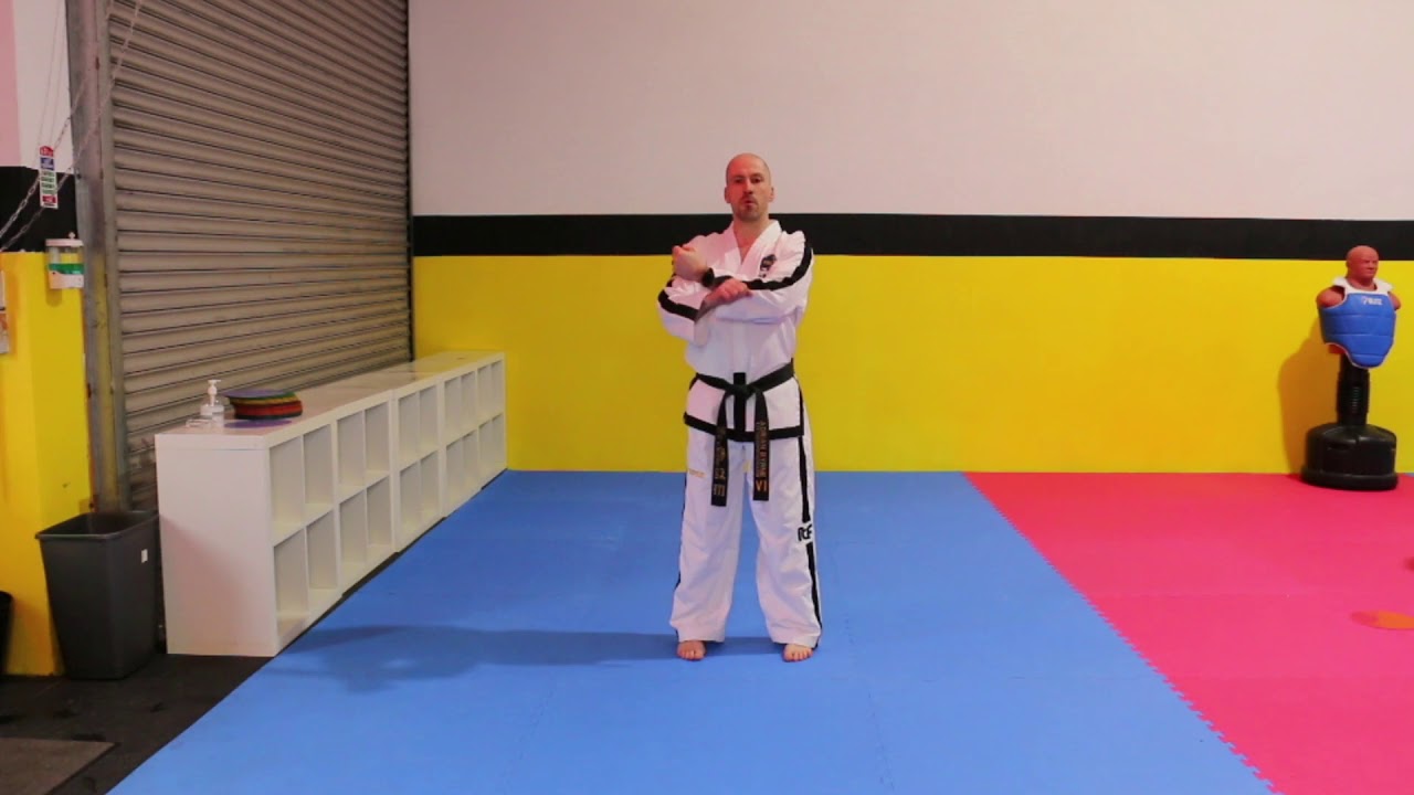 Walking Stance Knifehand Low Block