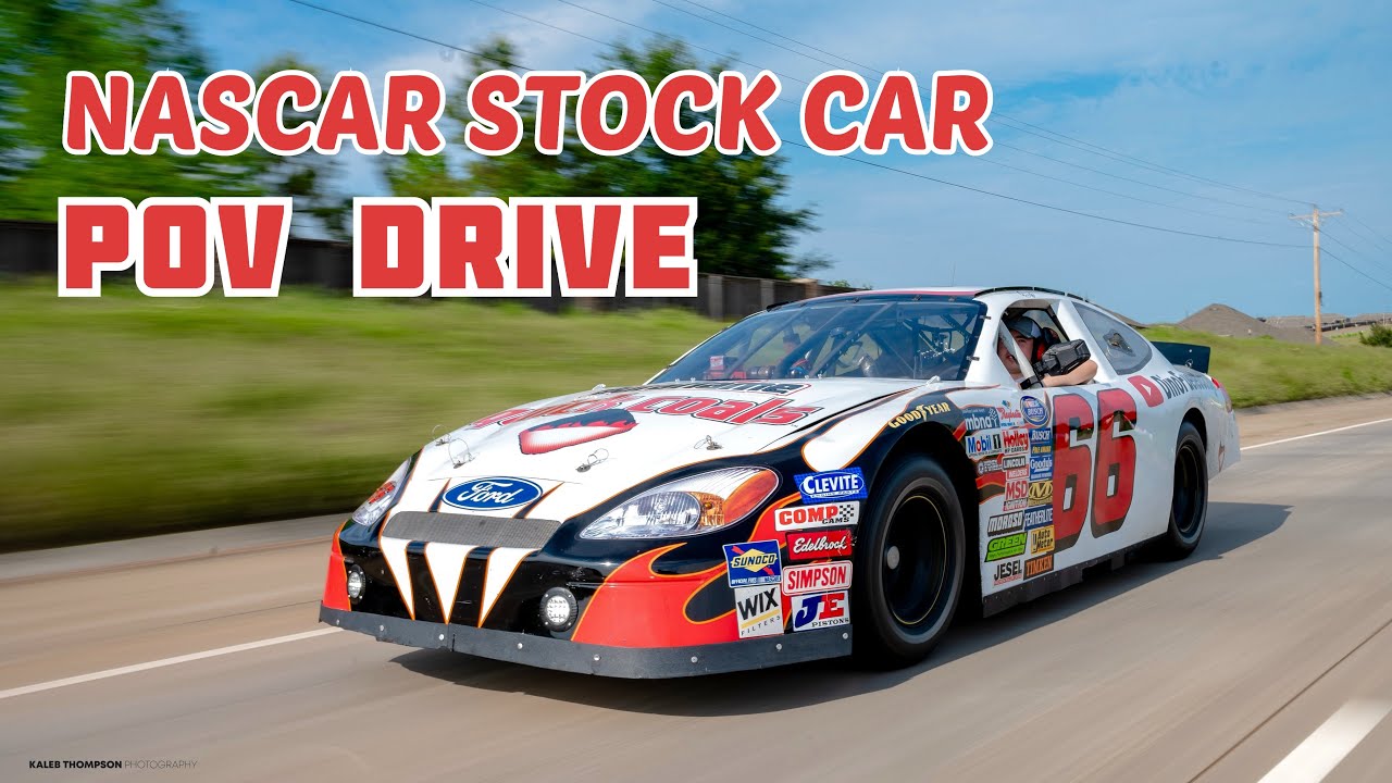POV DRIVING MY GREG BIFFLE NASCAR STOCK CAR ON THE STREET