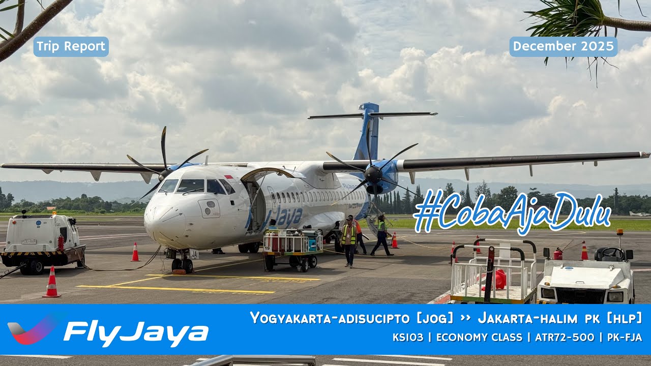 [TRIP REPORT] FLYJAYA KS103 YOGYAKARTA [JOG] ✈︎ JAKARTA [HLP] | ECONOMY CLASS