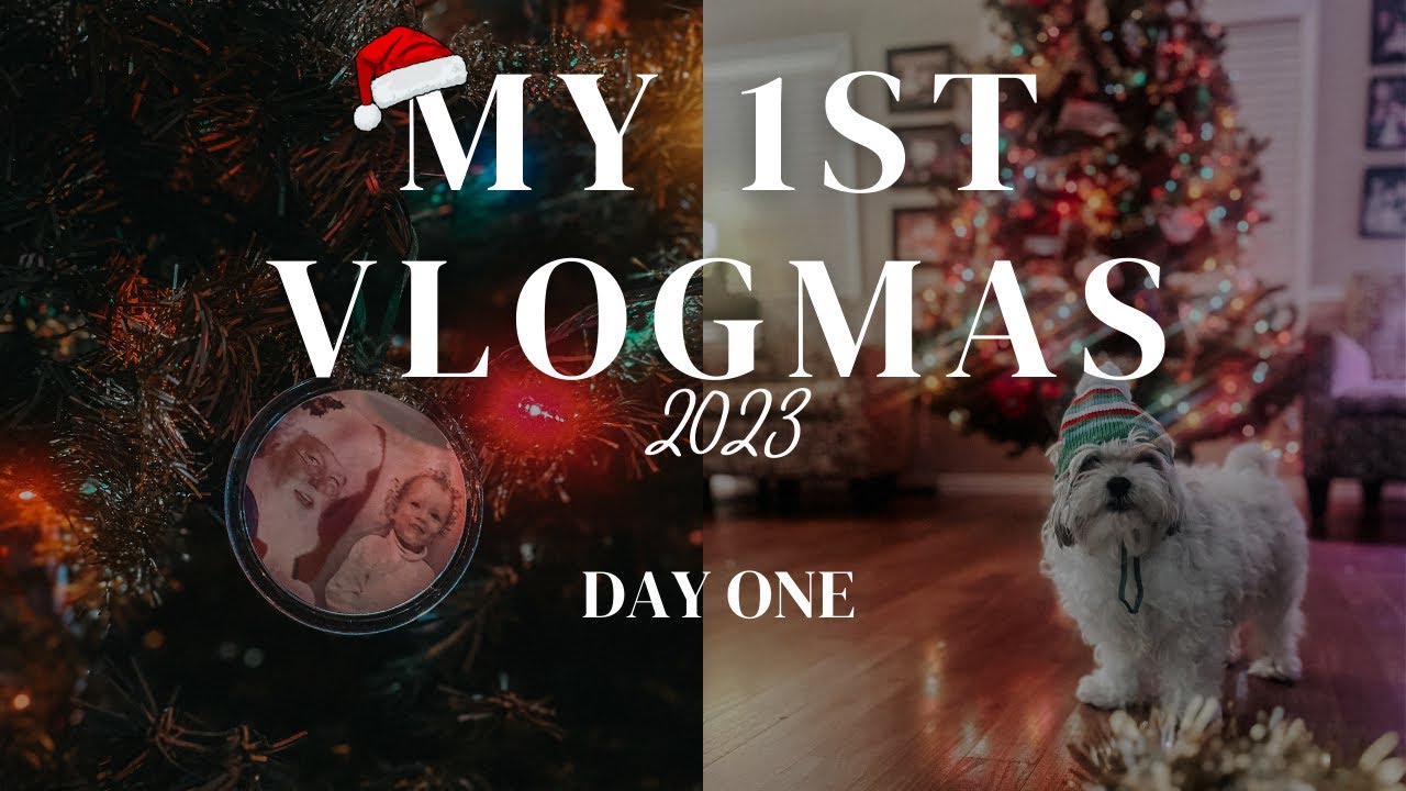 MY FIRST VLOGMAS 2023: Day One | Christmas decorating, vlog camera shopping, turkey ice cream