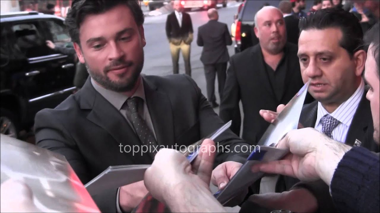 Tom Welling - Signing Autographs at the 'Draft Day' premiere in NYC