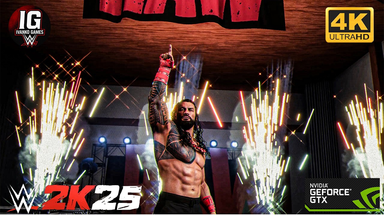 Roman Reigns vs. Randy Orton vs. CM Punk - WWE Title Triple Threat Match [WWE2K25] | PC | ULTRA | 4K