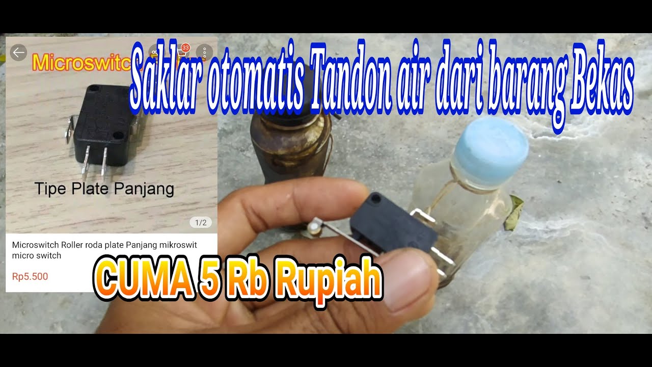 BOTOL BEKAS DAN UANG 5RB TANDON AIR RUMAH ANDA SUDAH OTOMATIS